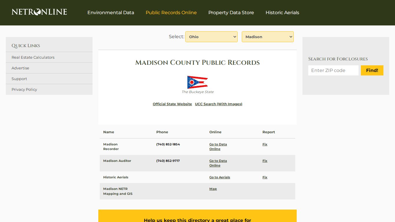 Madison County Public Records - NETROnline.com